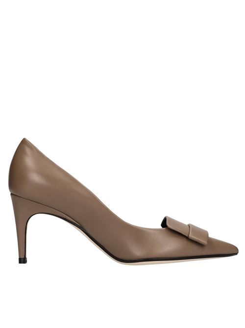 Leather pumps SERGIO ROSSI | A78950-MFI968-2243-110MARRONE